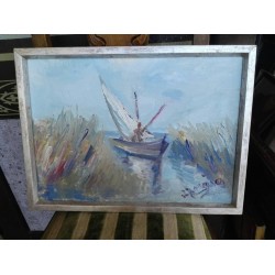 Средна картина масло на платно Испания - 3738